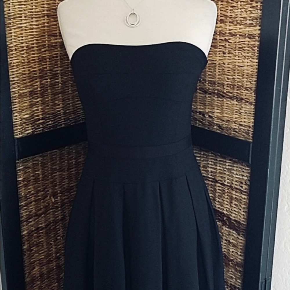 THEORY STRAPLESS BLACK DRESS - Picture 3 of 8